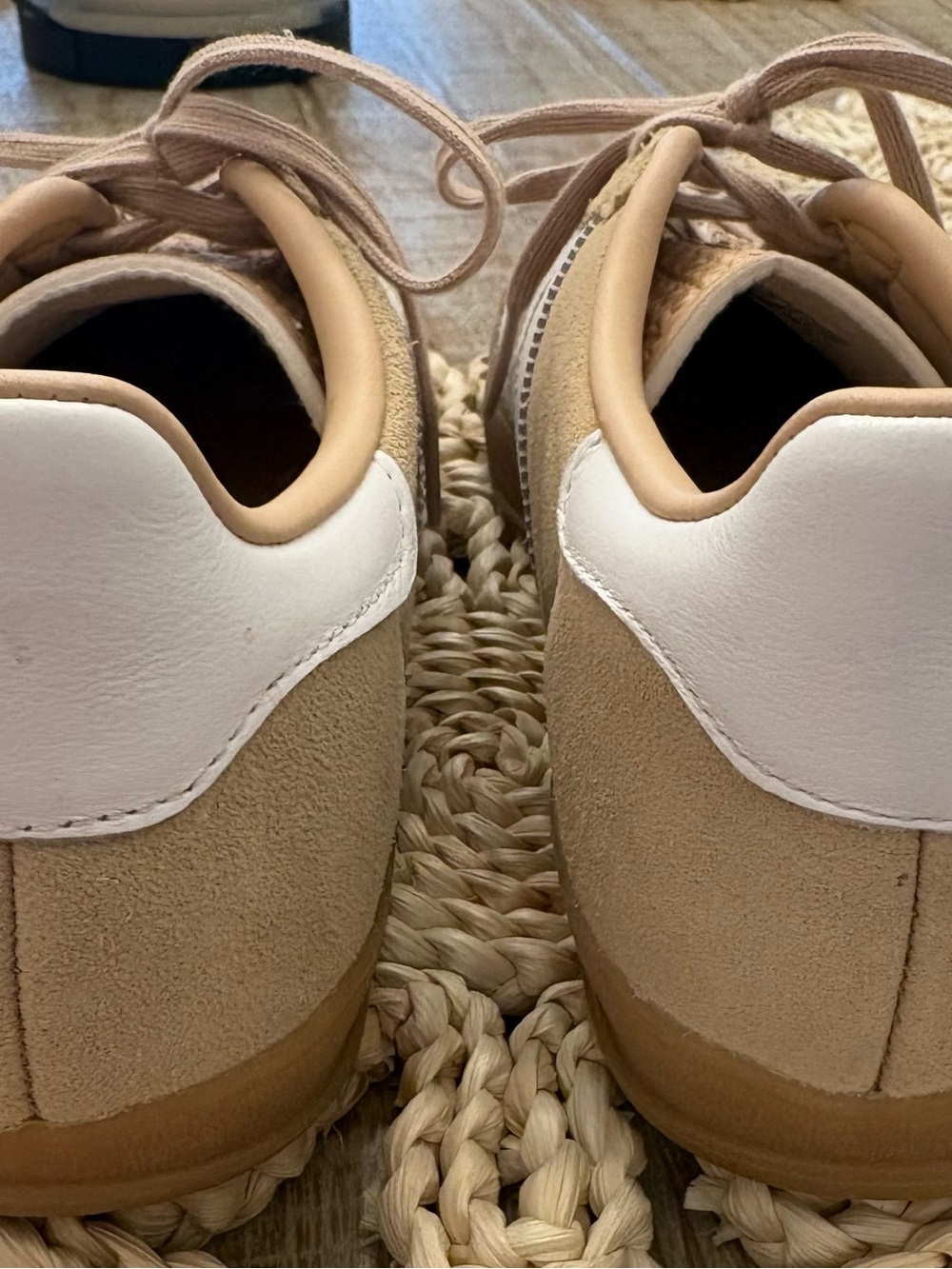 Adidas Gazelle Suede Sneakers in Magic Beige with White Stripes - Picture 4 of 6